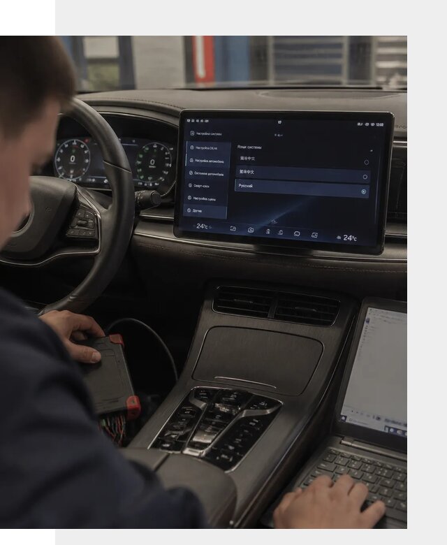 Русификация автомобиля BYD HAN для эксплуатации в Сургуте